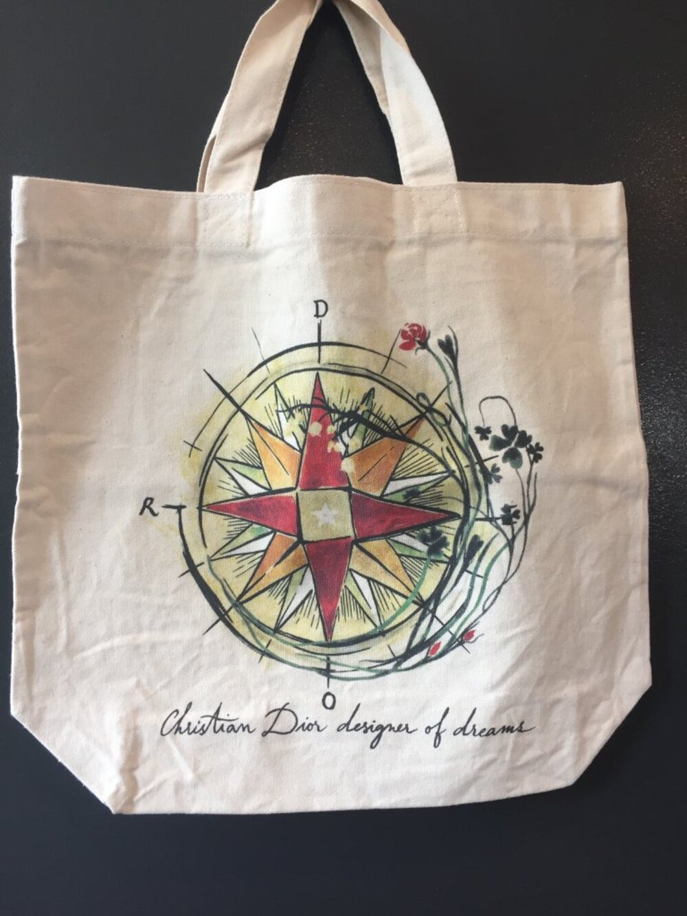 Dior Beauty VIP "Around the World" Compass Canvas Tote